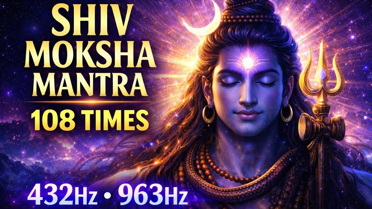Powerful 108 Shiv Moksha Mantra  | 432Hz + 963Hz Divine Healing Frequency । Remove Negetive Karma