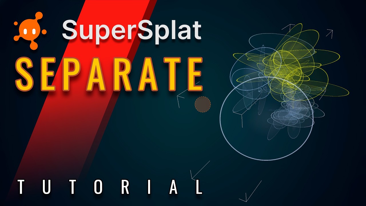 Удаление пятен и очистка моделей 3DGS с помощью редактора SuperSplat