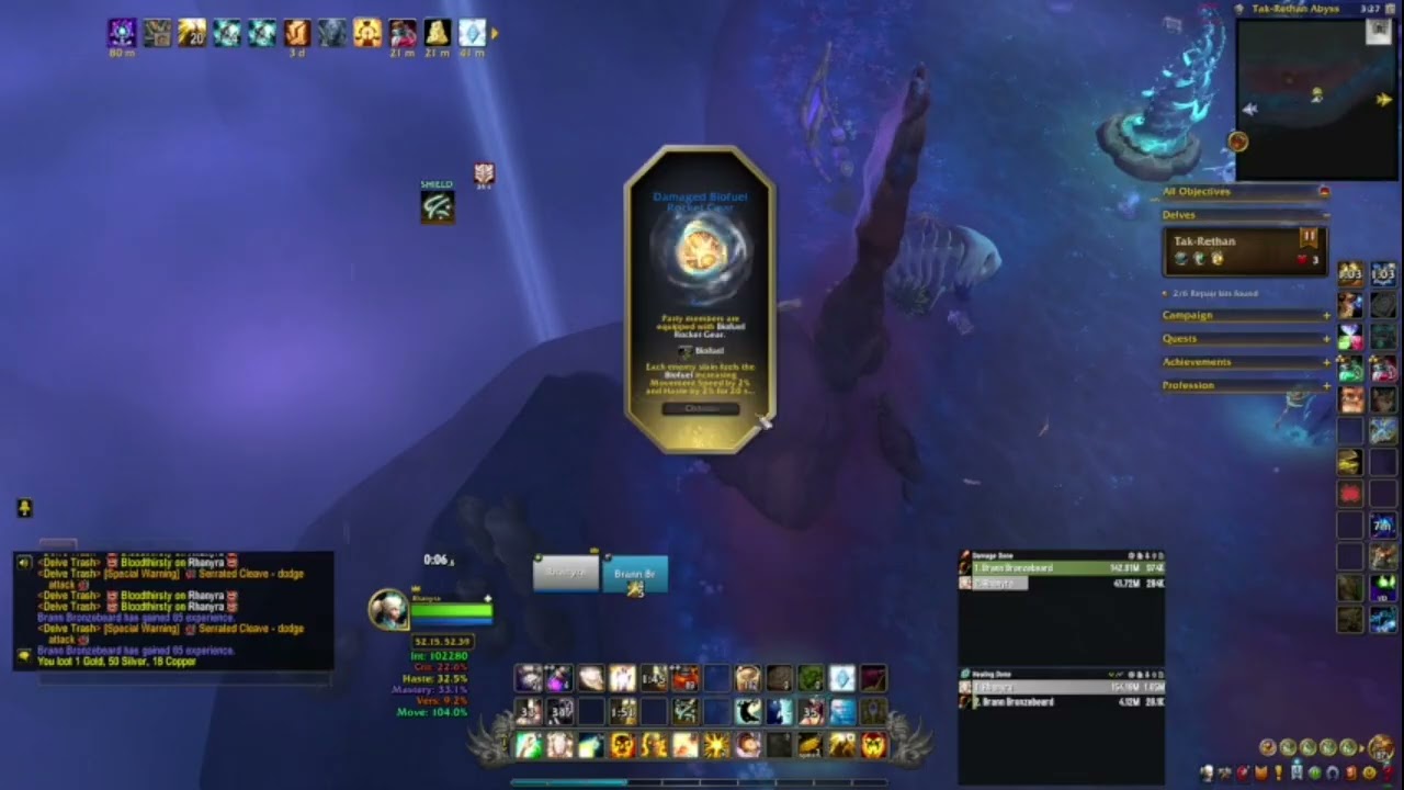 World of Warcraft 11.2 Soloing a Tier 11 Delve as Healz (Disc Priest)