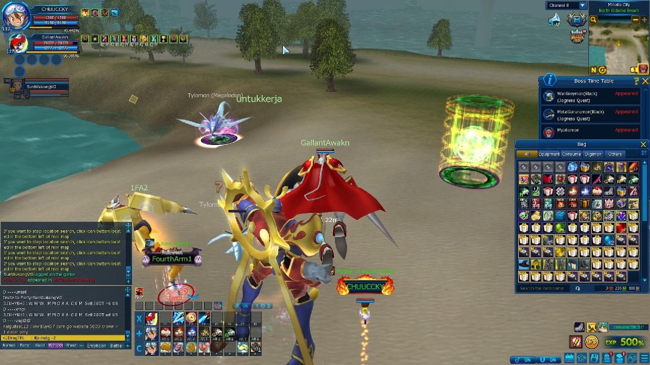 Digimon Master Online - NADMO OMEGAMON (TR ) 9.BÖLÜM ( FOUR HOLY BEAST DUNGEONS VE DIGIVICE )