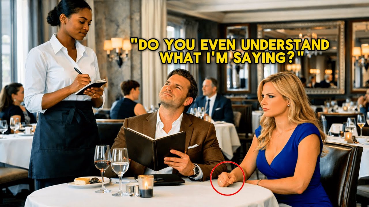 Rich Man Orders in a Foreign Language to Humiliate a Black Waitress — He Never Expected This Reply