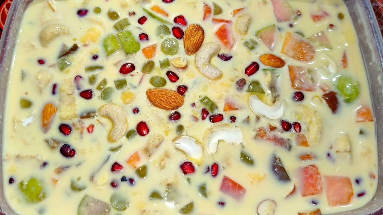Ramadan Special Fruit Custard Recipe 😍 | 5 Min Iftar Sweet Dish | Easy & Creamy Custard #ramadan