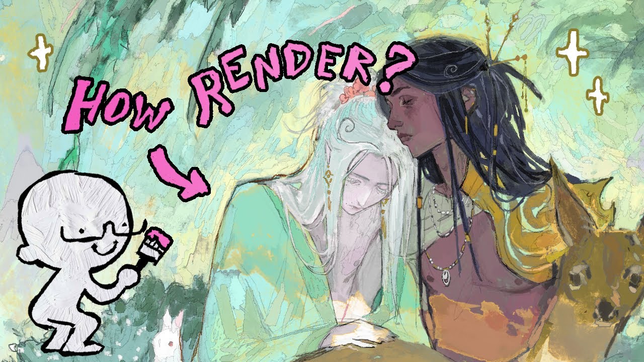 HOW 2 RENDER WITH TEXTURE!  + HUION Kamvas 13 (Gen 3) Review