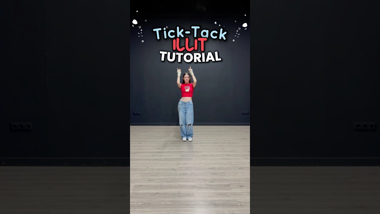 #TICKTACK by #ILLIT dance TUTORIAL | Slow speed 75% + mirrored
