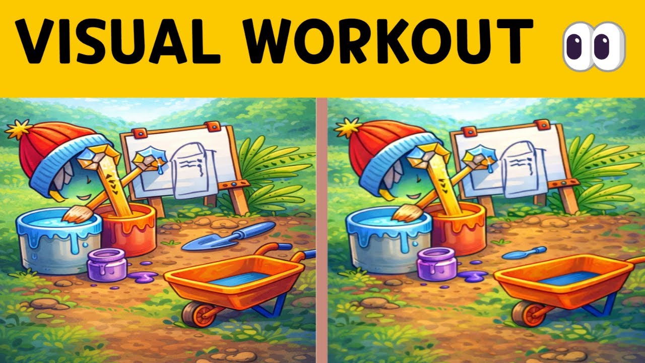 【Visual Workout ㅣ間違い探し】#숨은그림찾기 #BrainGames #VisualPuzzle#틀린그림찾기 #BrainTraining  #치매예방 # 脳トレ #quiz