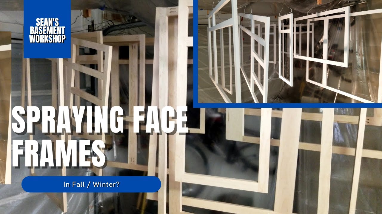 Kitchen Cabinet Build Part 24 - Spray Booth and Painting Face Frames - SBW#57