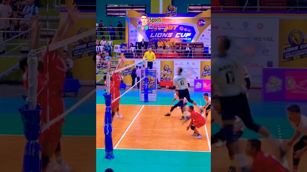 Dashing Player👉D. B. Bhatta/#sportscounter #nepalsports #lionscup #nepalvolleyball #sports #shorts