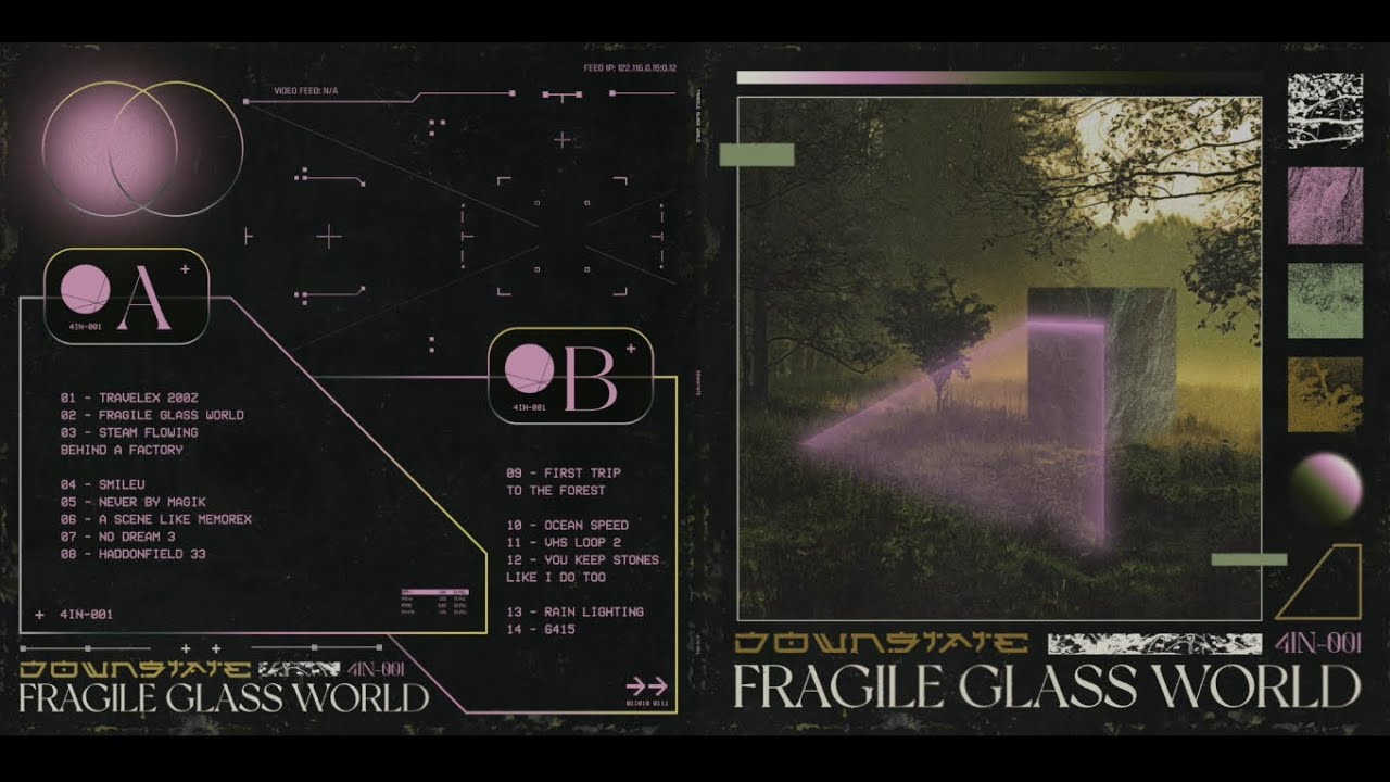 downstate - fragile glass world (Vinyl Rip)