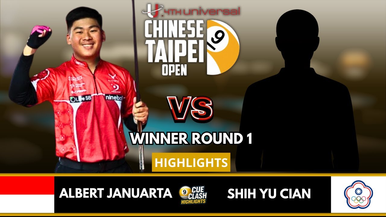 Albert Januarta VS Shih Yu Cian | Winner Round 1 | 2026 Chinese Taipei Open Pool #highlights