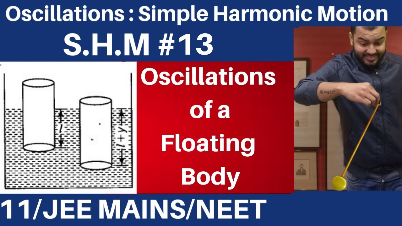 Oscillations || SHM 13 : Oscillation of a Floating Body  JEE MAINS/NEET