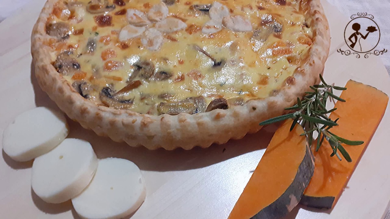 TORTA SALATA ZUCCA E FUNGHI