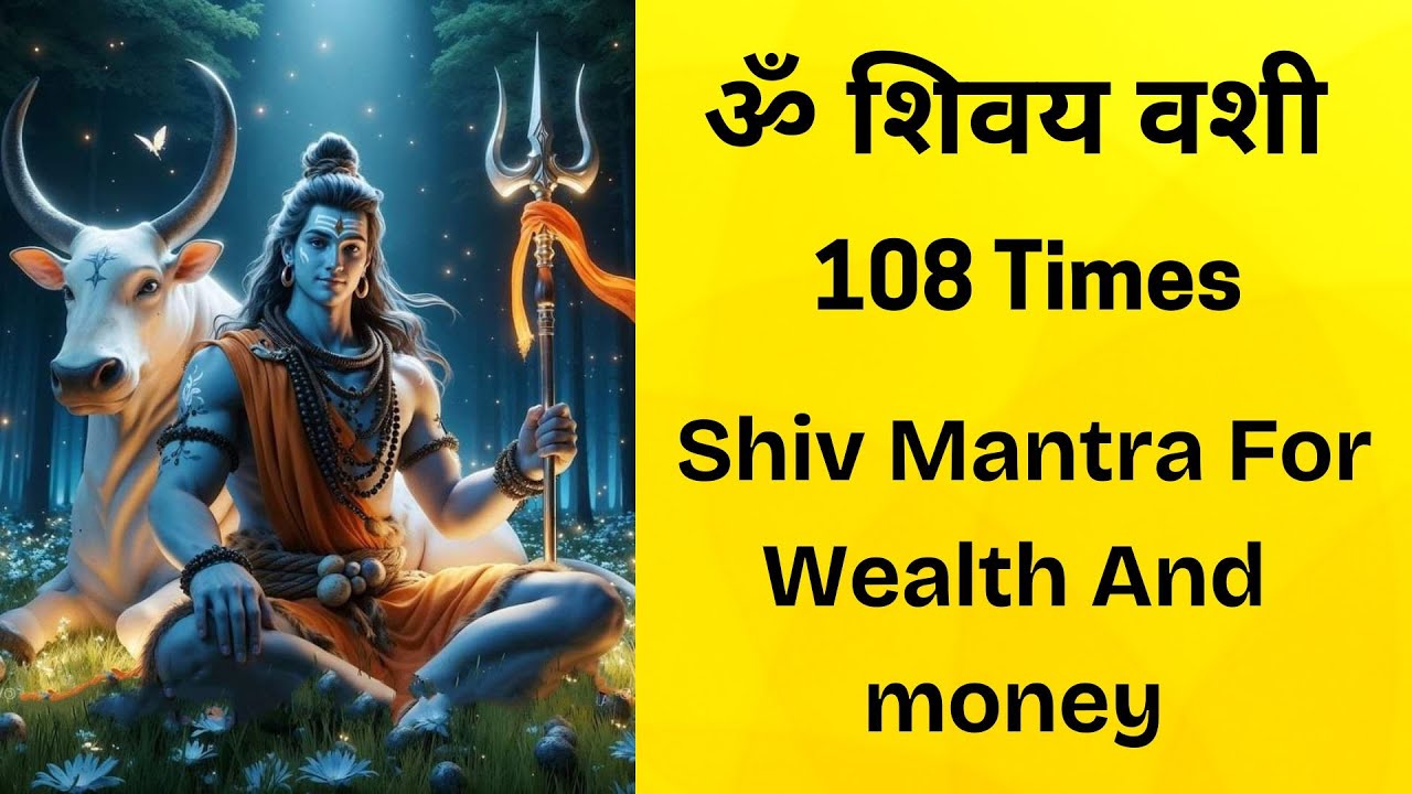 ॐ शिवय वशी 108 Times | Shiv Mantra  | Shiv Mantra For Wealth And money