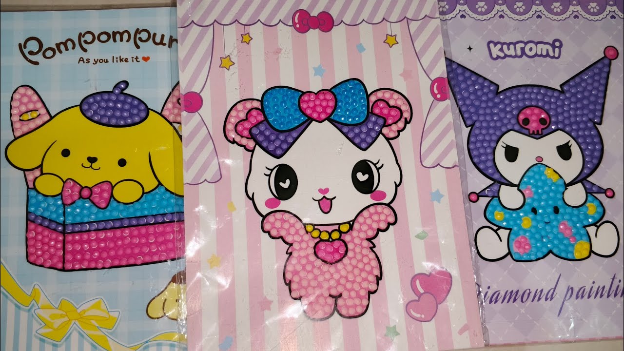 Sanrio Diamond Painting ASMR 💎✨ | Cute & Relaxing No Talking