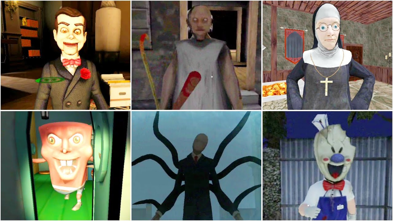 V+ Games Jumpscares #12 | Granny Chapter Two💥Goosebumps💥Slenderman & More