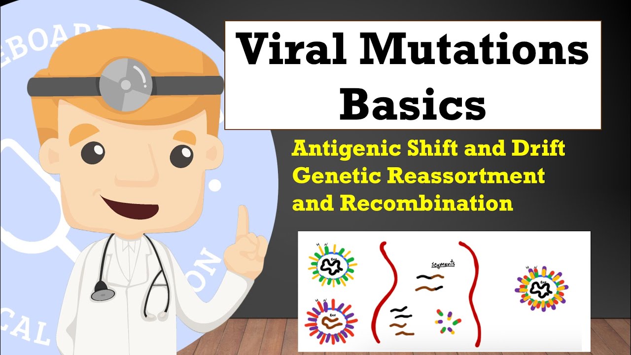 Viral Mutation Basics - Antigenic Shift and Drift, Reassortment, Recombination | Clinical Medicine