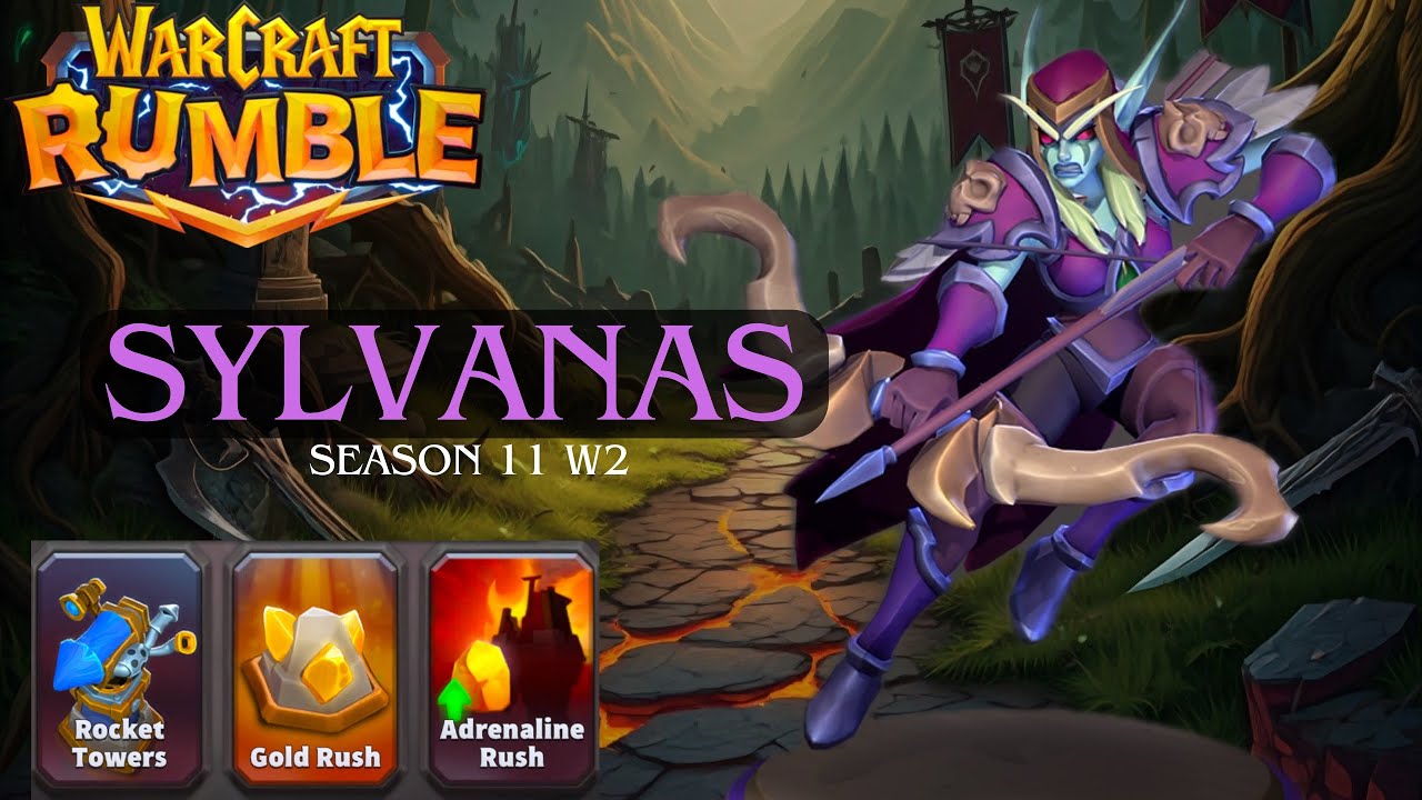 Warcraft Rumble PvP : Sylvanas road to 4500+ Gold Rush | S11W2