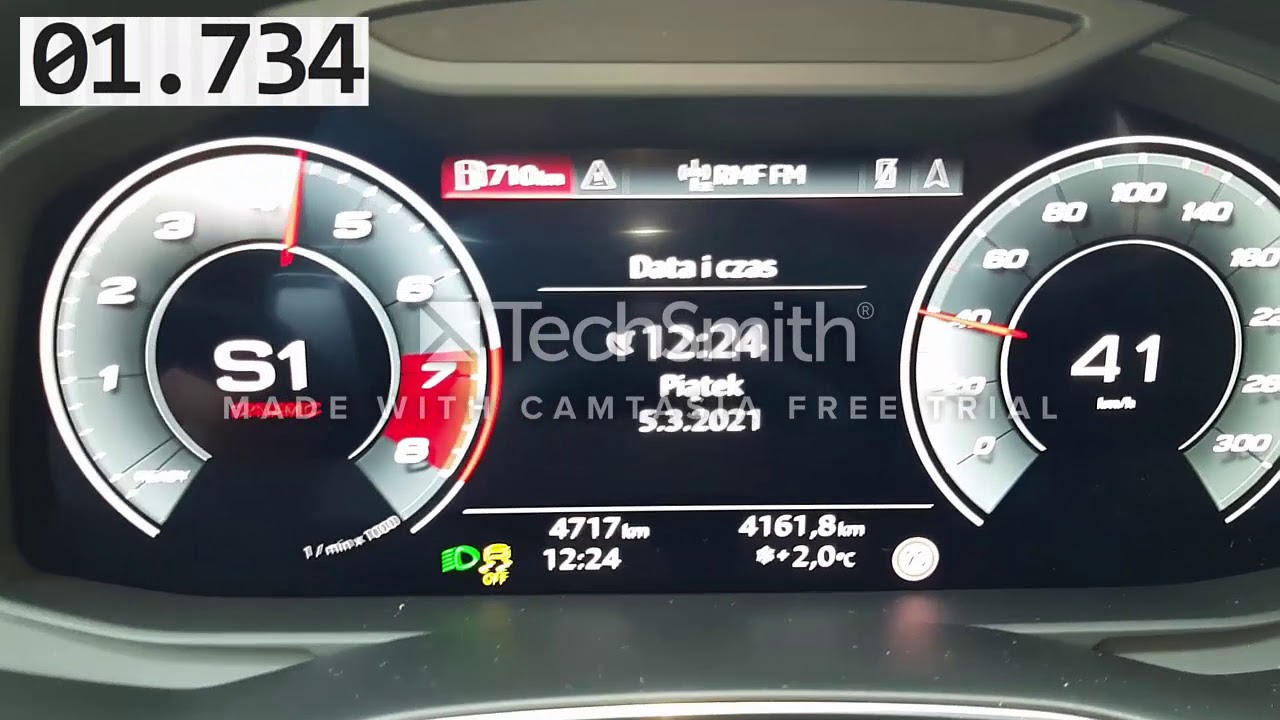 audi A7 C8 0-100 2.0Tfsi 195kw 265ps 2020r