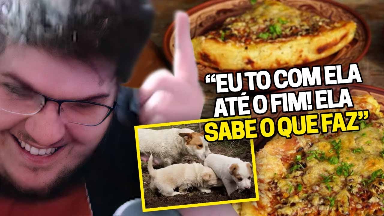 CASIMIRO REAGE: TORTA SALGADA DO CASAL DAS NEVES! A CACHORRA TEVE FILHOTES  | Cortes do Casimito