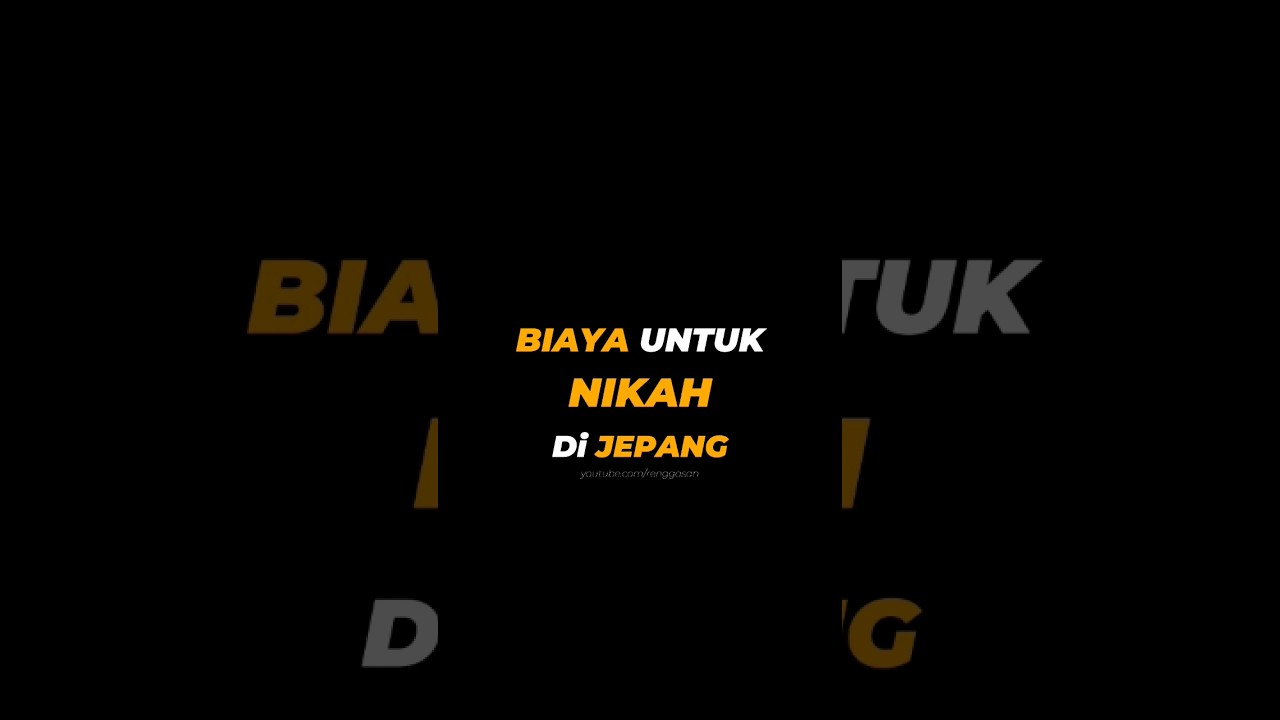 BERAPA SIH BIAYA NIKAH DI JEPANG?? #biaya #nikah #jepang