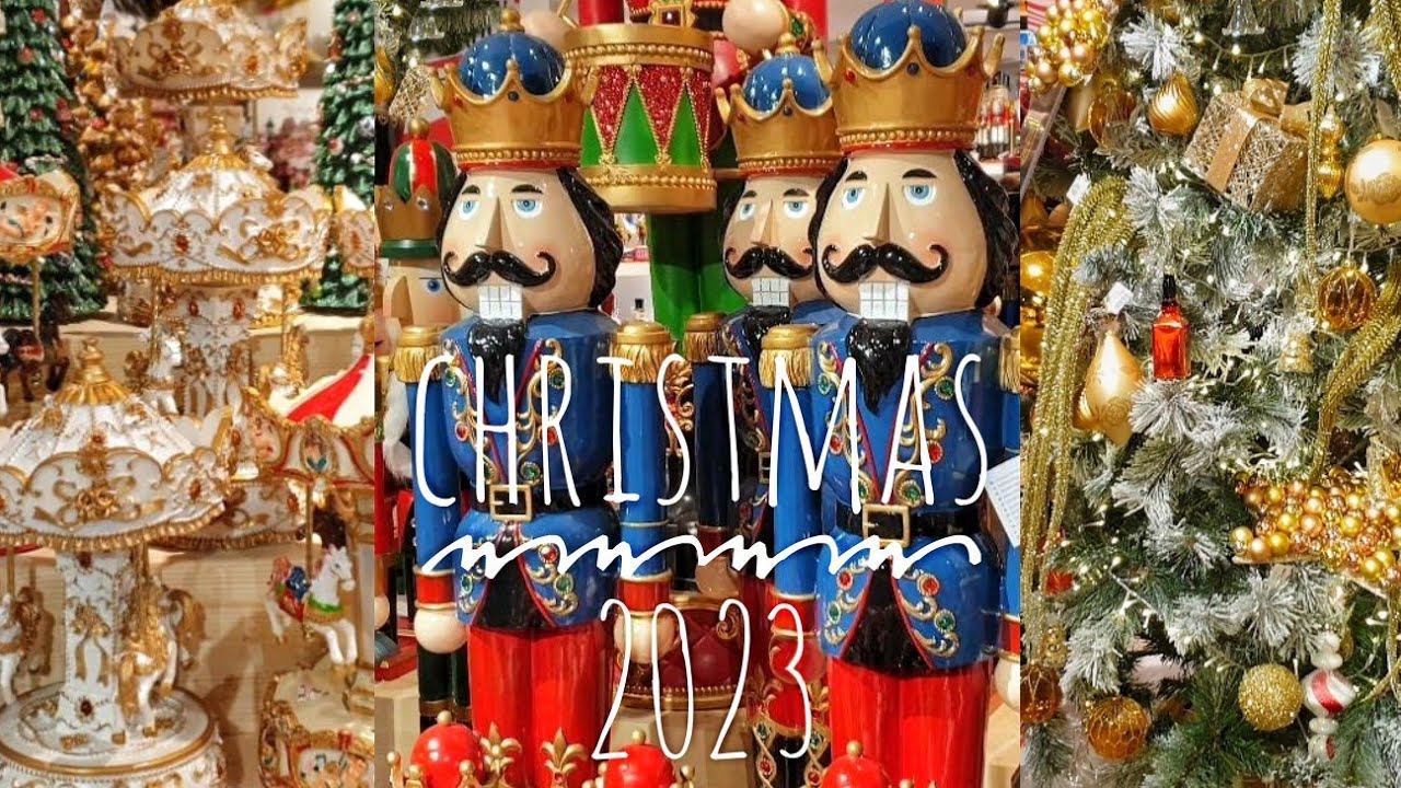 Christmas Shop at La Rinascente Milan, Italy. Decorations Tour 2023-2024 Festive Season.
