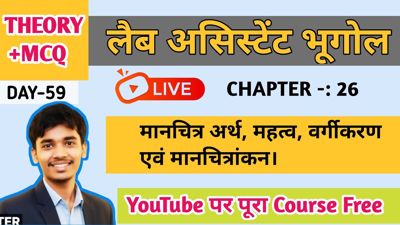 मानचित्र: अर्थ, महत्व, वर्गीकरण एवं मानचित्रांकन | Lab Assistant Geography Class 2026