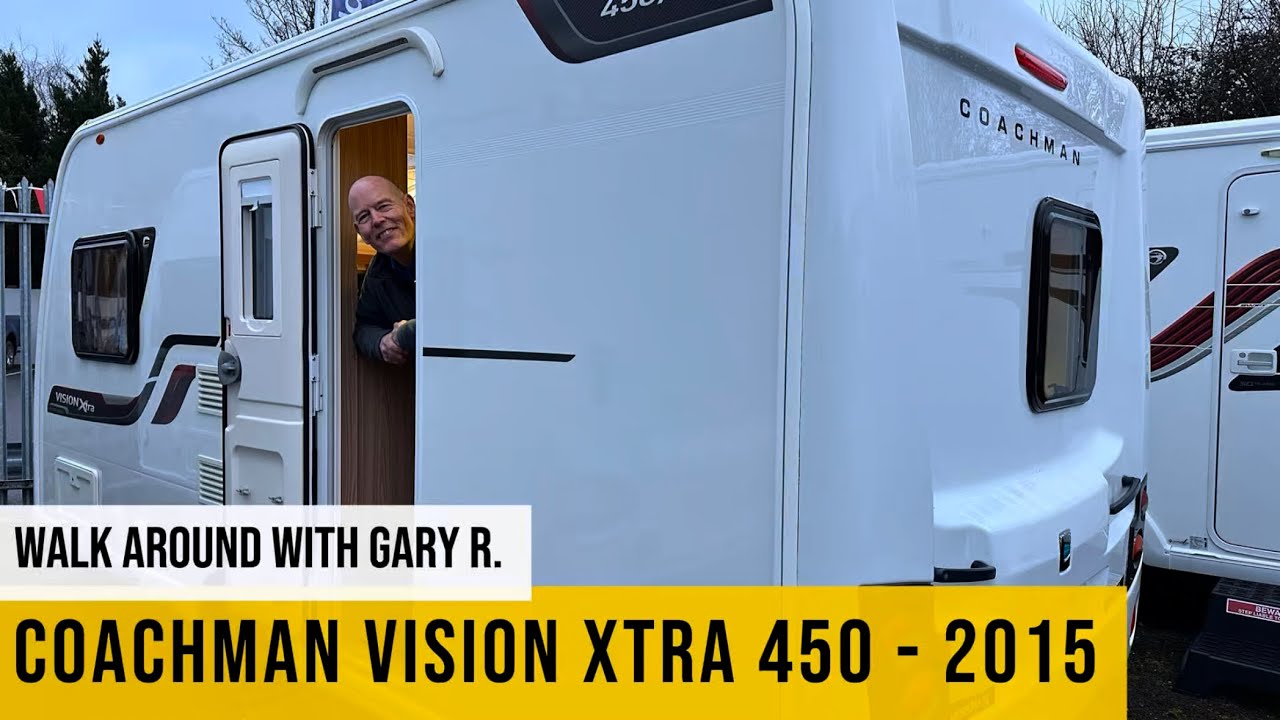 🚐 Coachman Vision Xtra 450 2015 Walkthrough with Gary R | Compact 2-Berth Caravan with Motor Mover!