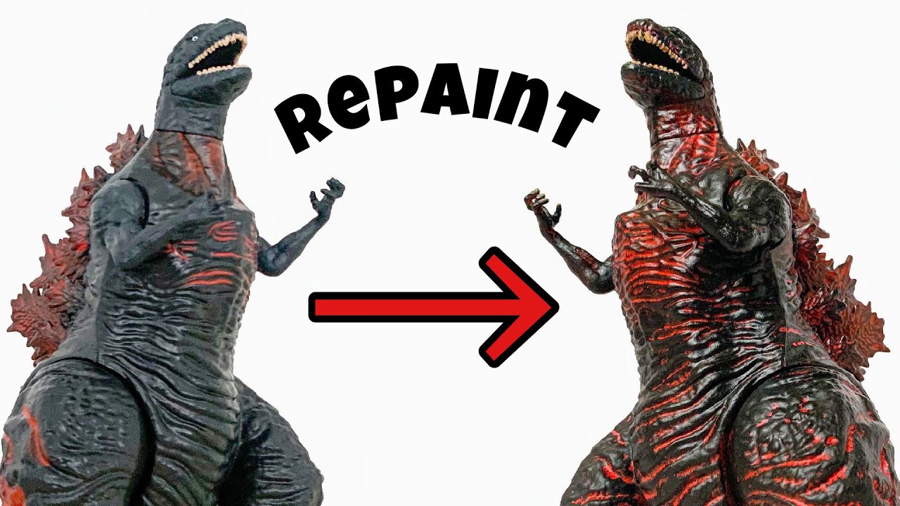 Repainting Playmates Shin Godzilla! | Full Painting Process | #godzilla