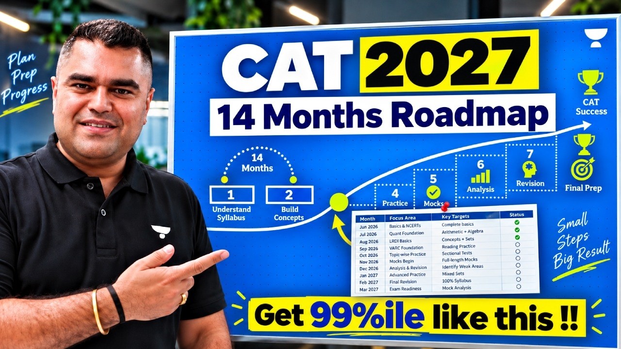 CAT 2027: Complete 14-Month Roadmap to Score 99%ile