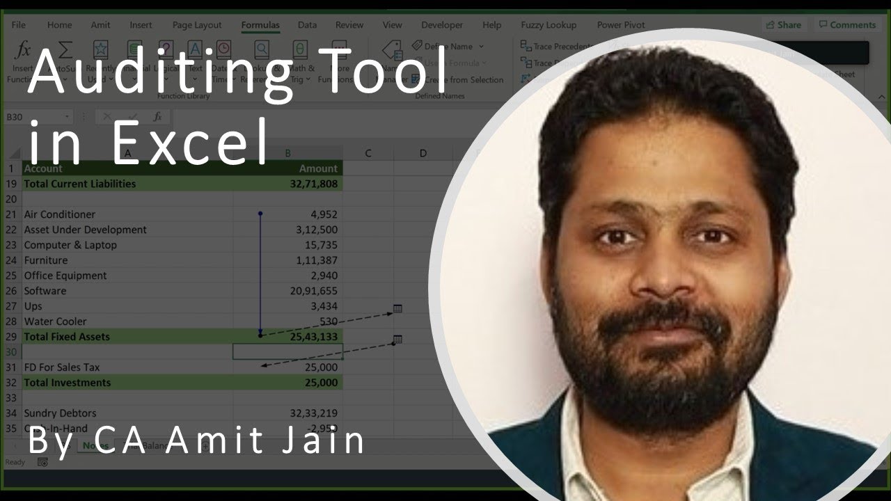 Auditing Tool in Excel
