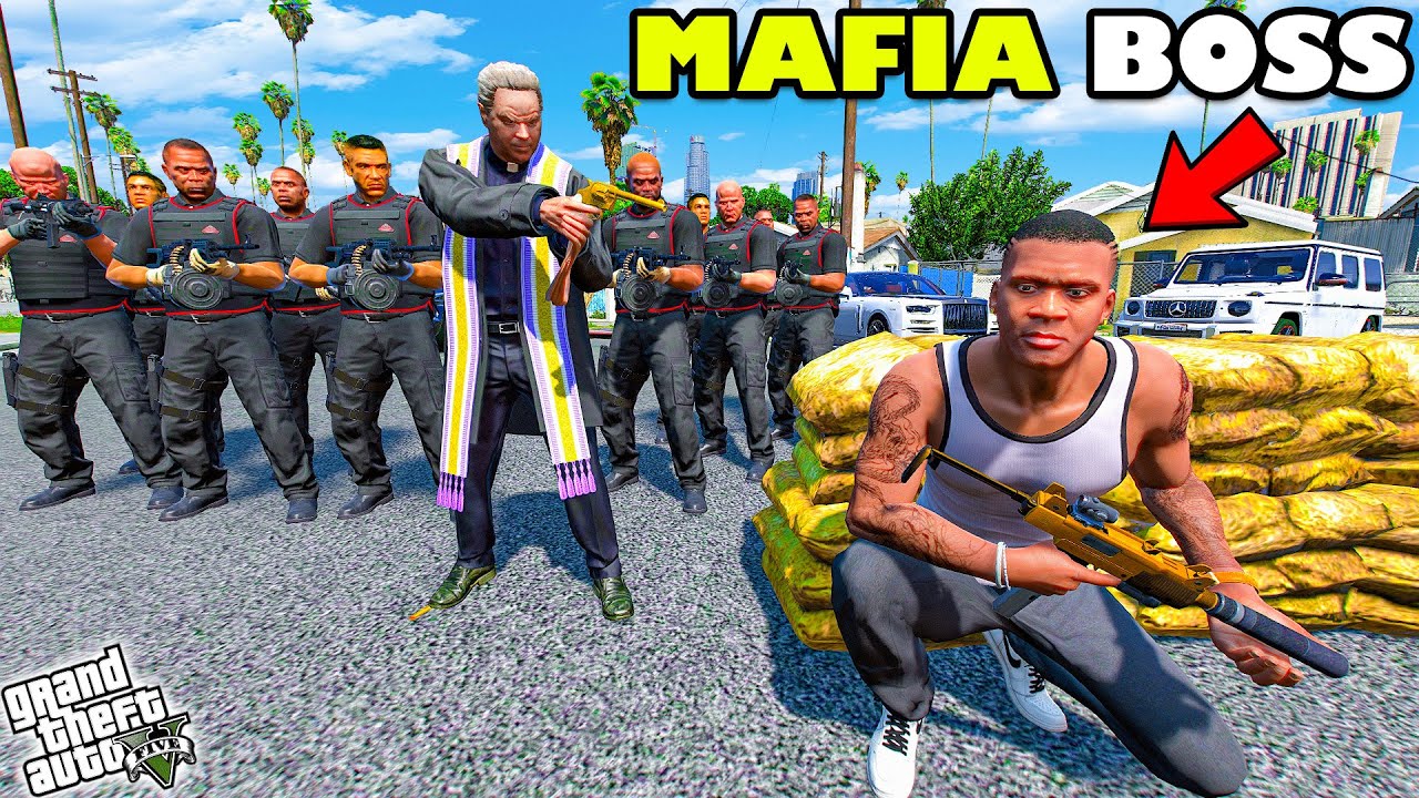 Franklin Becomes the MAFIA BOSS in GTA 5! 🔥💀 Big Mafia ATTACK on Franklin | Shinchan & Chop