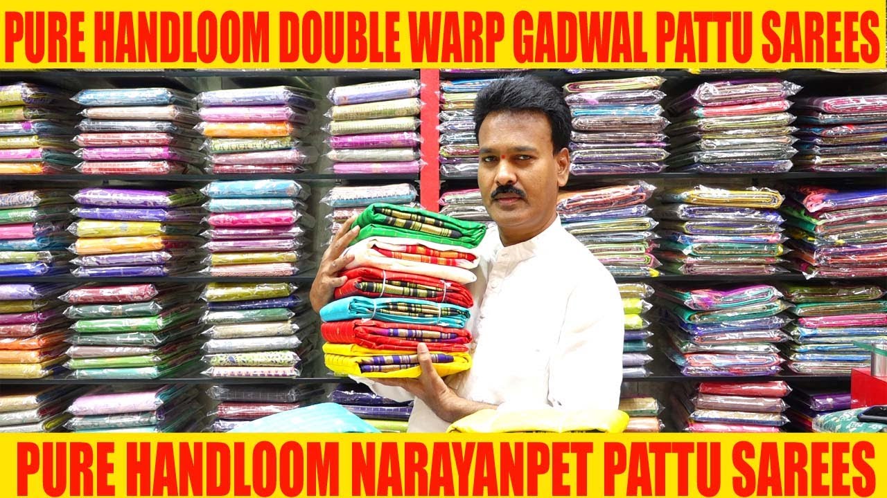 PURE HANDLOOM GADWAL PATTU SAREES & NARAYANPET PATTU SAREES - SUDHAKAR SILKS