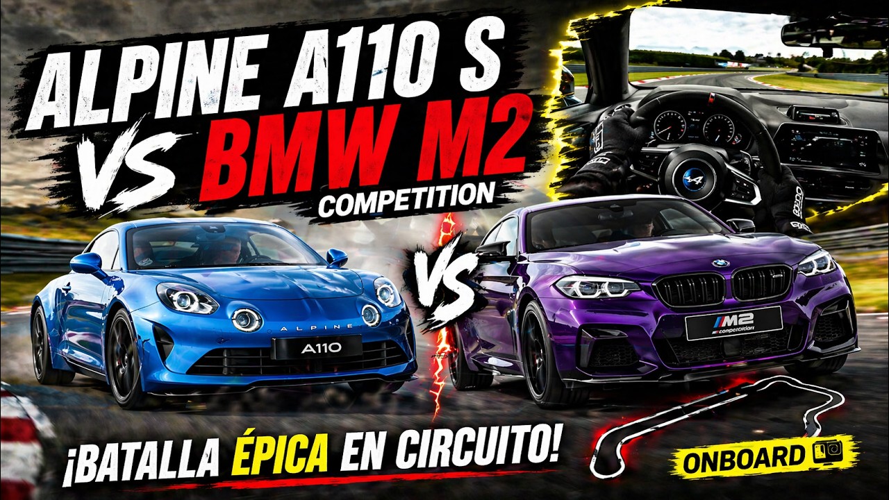 Onboard: Alpine A110 S vs BMW M2 Competition - ¡Impresionante Batalla en el Circuito !