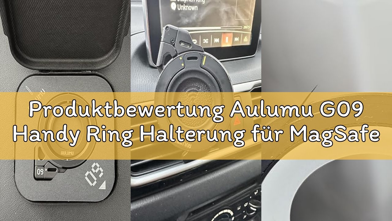 Produktbewertung Aulumu G09 Handy Ring Halterung für MagSafe Ring 360° Drehung Handy Griff und Stand