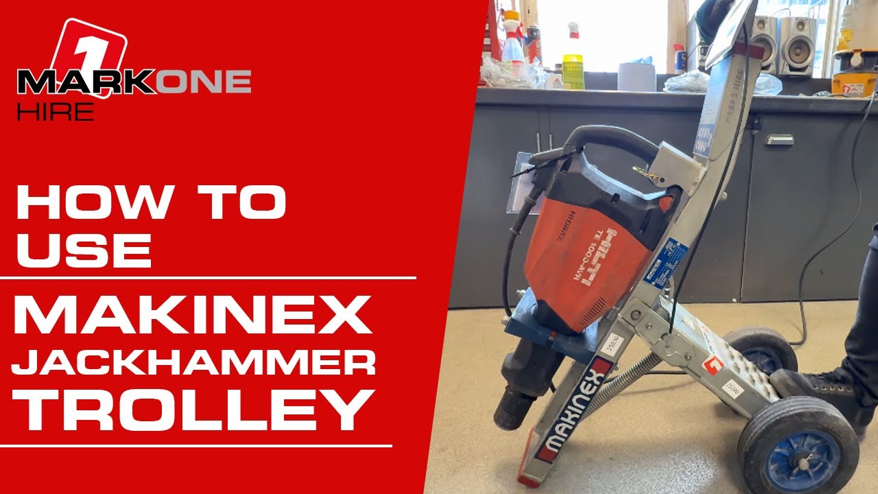 How To Use A Jackhammer Trolley | Mark One Hire