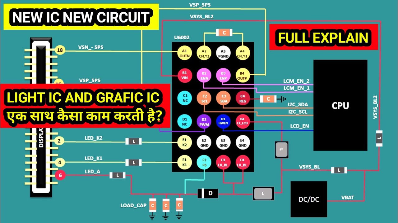 vsn vsp led a led k cheking no voltage light and graphics ic working solution