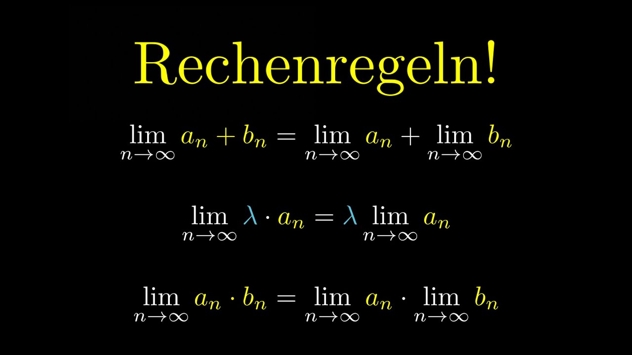 Rechenregeln für Grenzwerte, Limes (Grenzwerte berechnen)