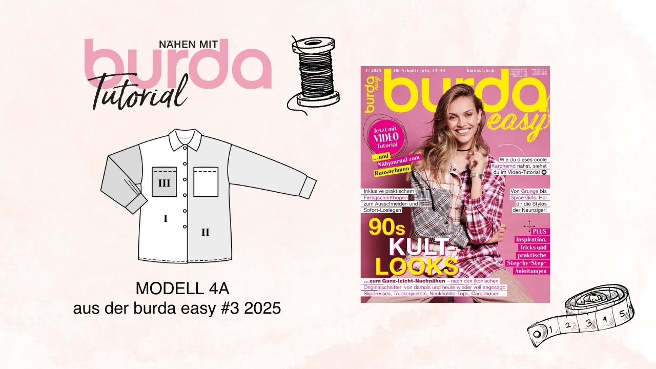 [Nähanleitung] Nähen mit burda – Flanellhemd 4A | burda easy #3/25