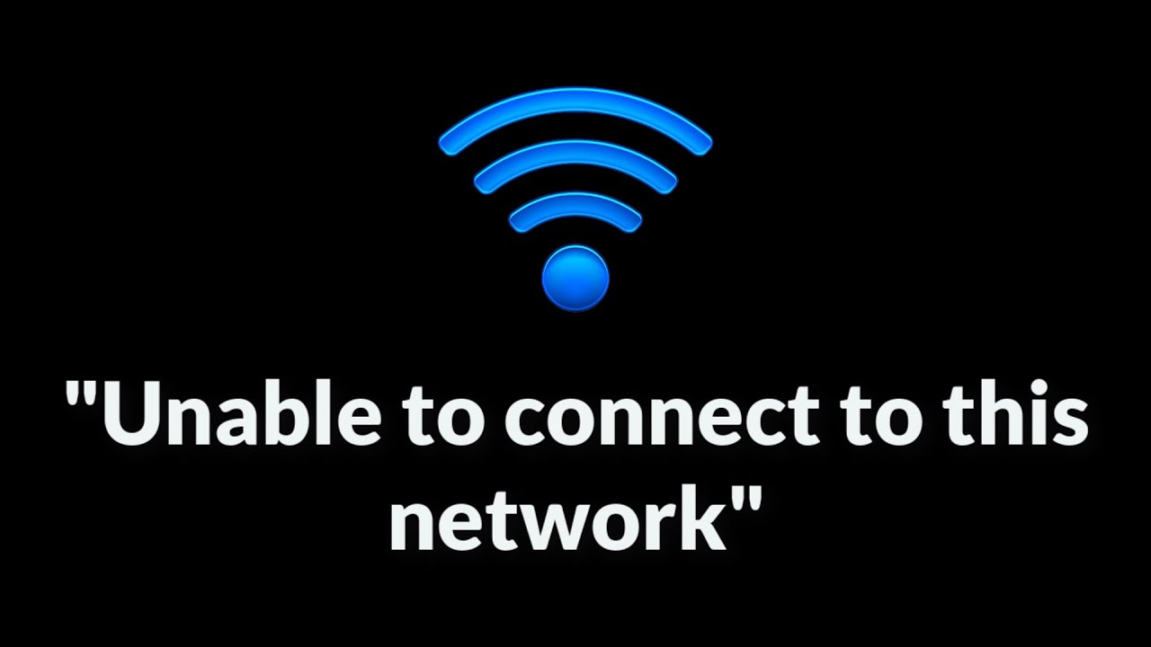 Unable To Connect to this network - windows 11 / 10 / 8