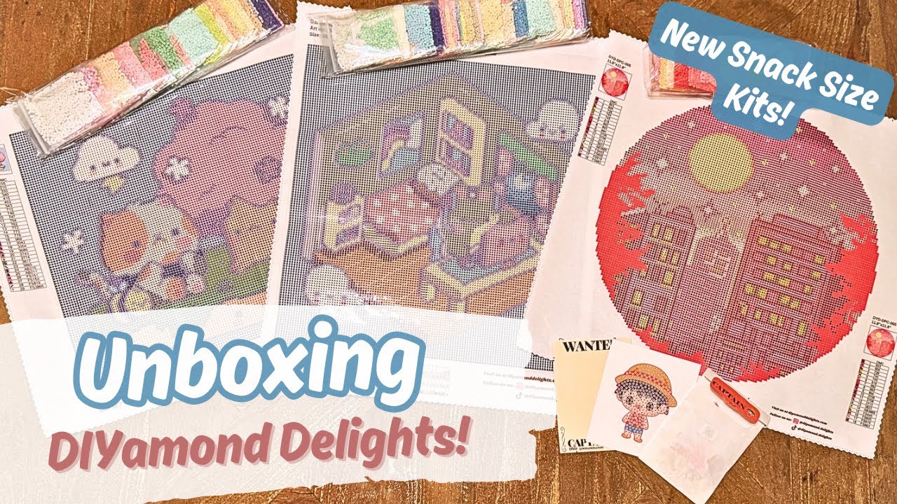 Unboxing New Mini Diamond Paintings from DIYamond Delights! New Artist Alert!
