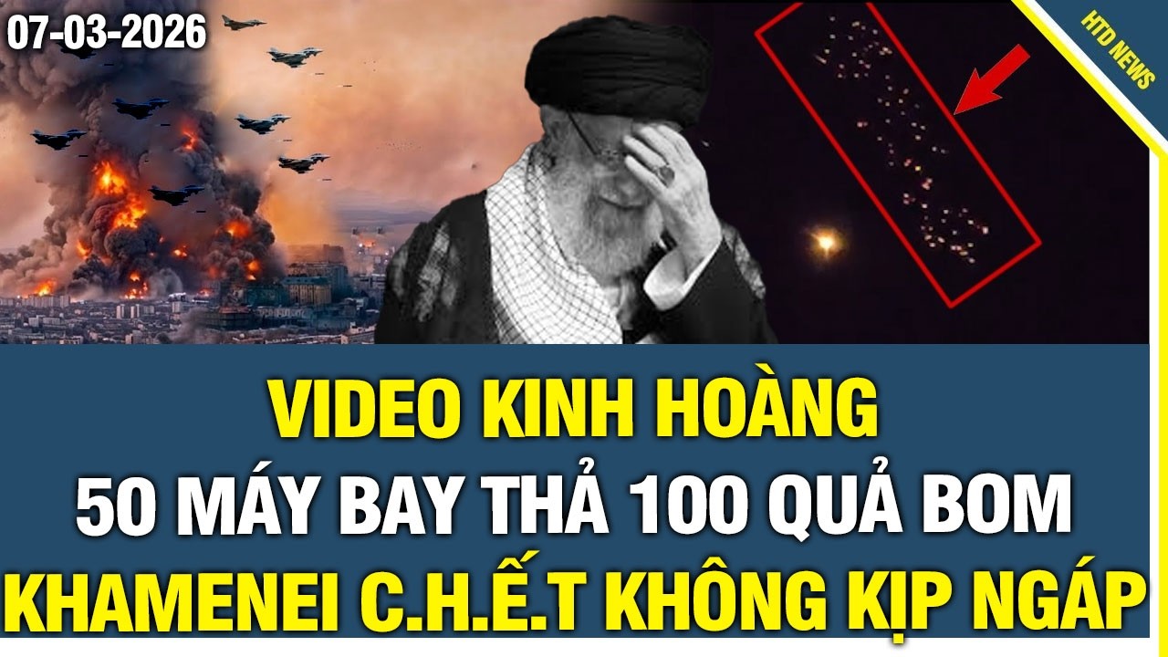 VIDEO KINH HOÀNG: 50 máy bay Israel thả 100 quả bom phá hủy hầm ngầm Khamenei C.H.Ế.T không kịp ngáp