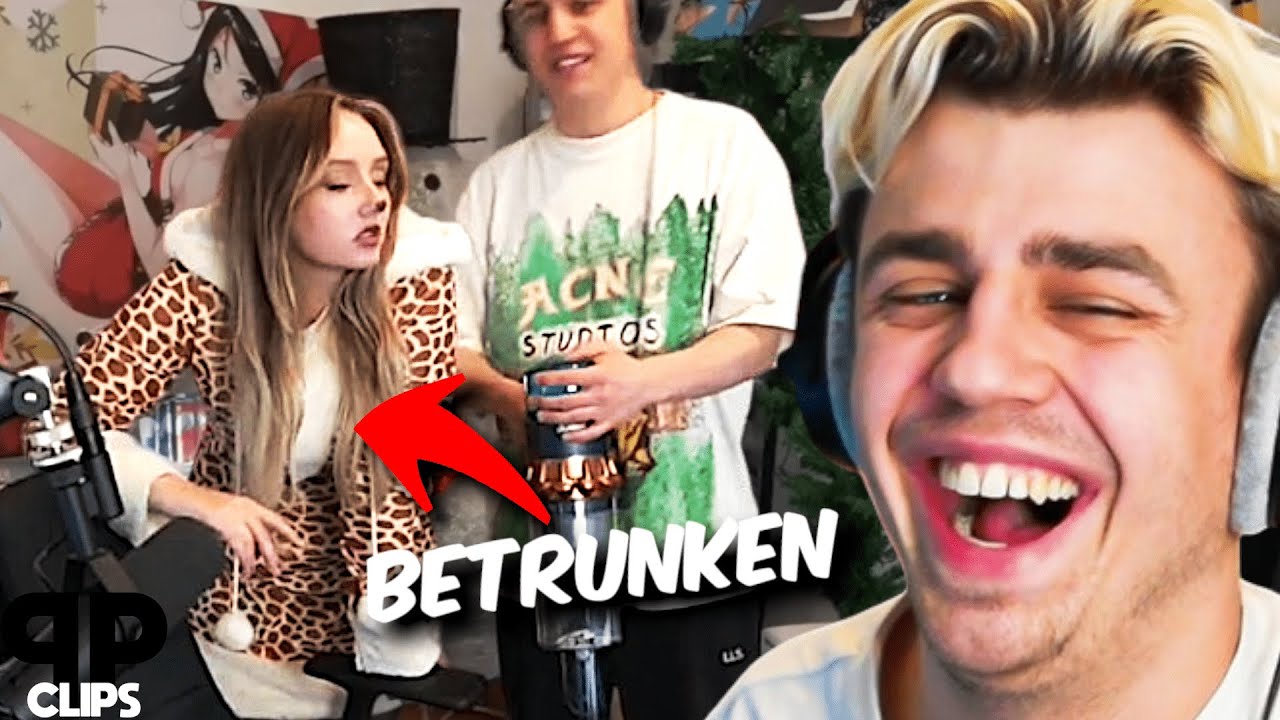 Masha trifft betrunken auf Papaplatte, nachdem er sein Glas zerst&ouml;rt hat...