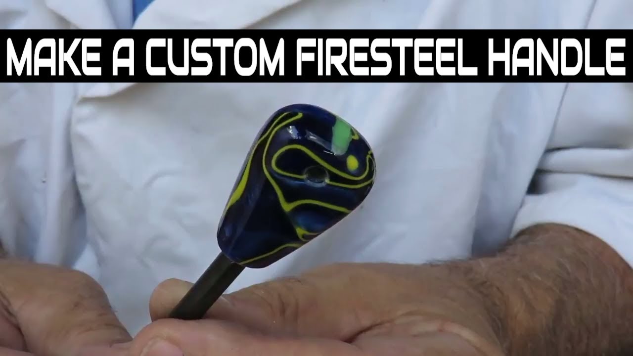 How To Make A Custom Handle Firesteel Using A Ferro Rod For The Fire Starter / Full Home-Made Guide.