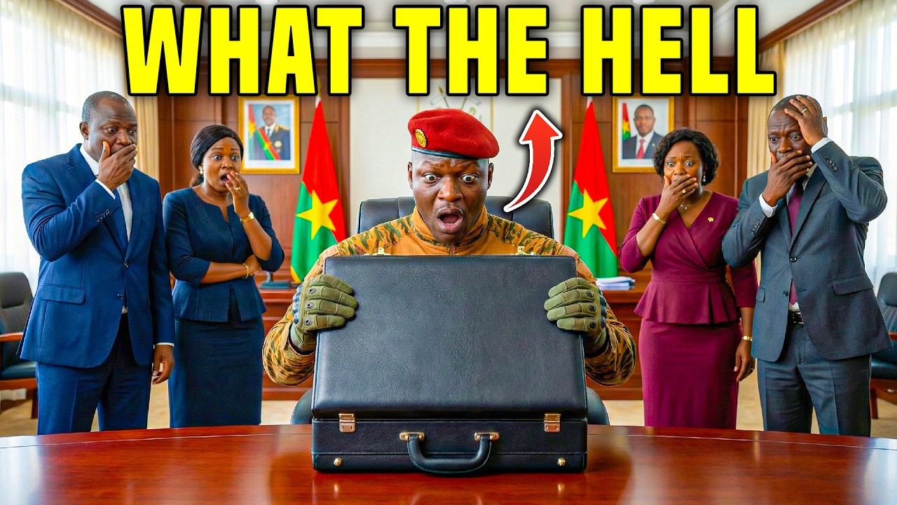 Ibrahim Traoré opened the briefcase... his hands started shaking