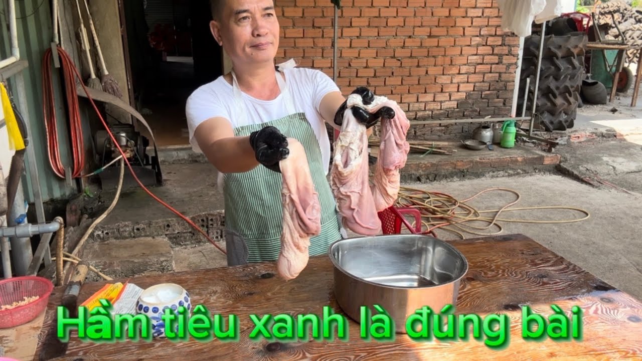 #Bao tử Heo hầm tiêu Xanh cách làm đơn giản không mùi hôi # ẩm thực Nhật Yên và giải trí ￼