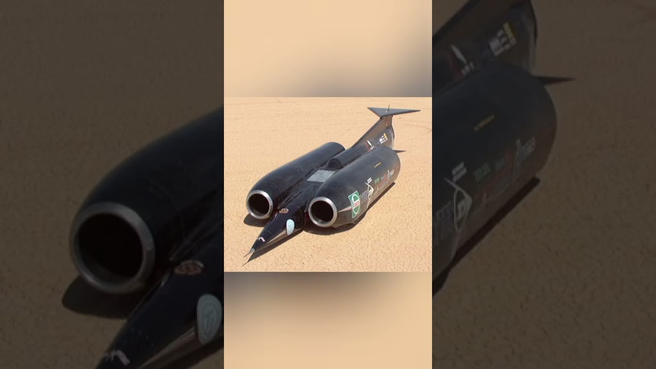 THRUSTSSC ..The fastest vehicle on land speed record at&nbsp;1,220 km/h (760 mph).         (SUBSCRIBE)
