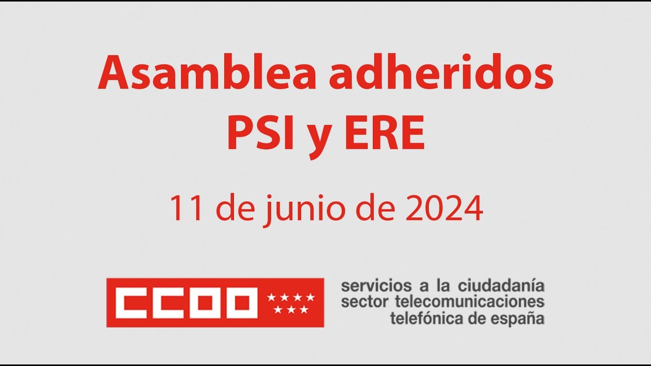 Asamblea adheridos ERE y PSI