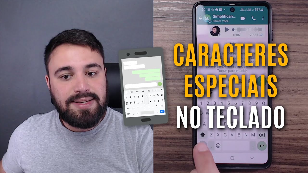 COMO ENCONTRAR SÍMBOLOS E CARACTERES ESPECIAIS NO TECLADO DO CELULAR