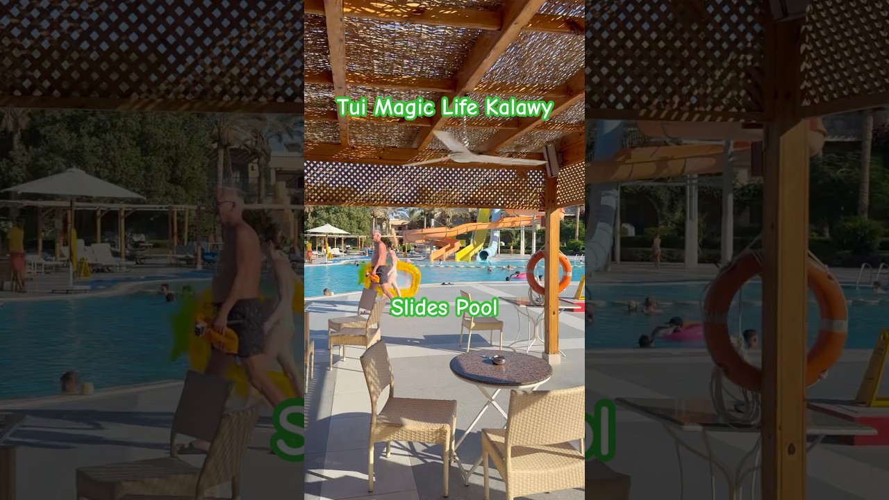 Tui Magic Life Kalawy Slides Pool #egypt #holiday #poolday #shorts