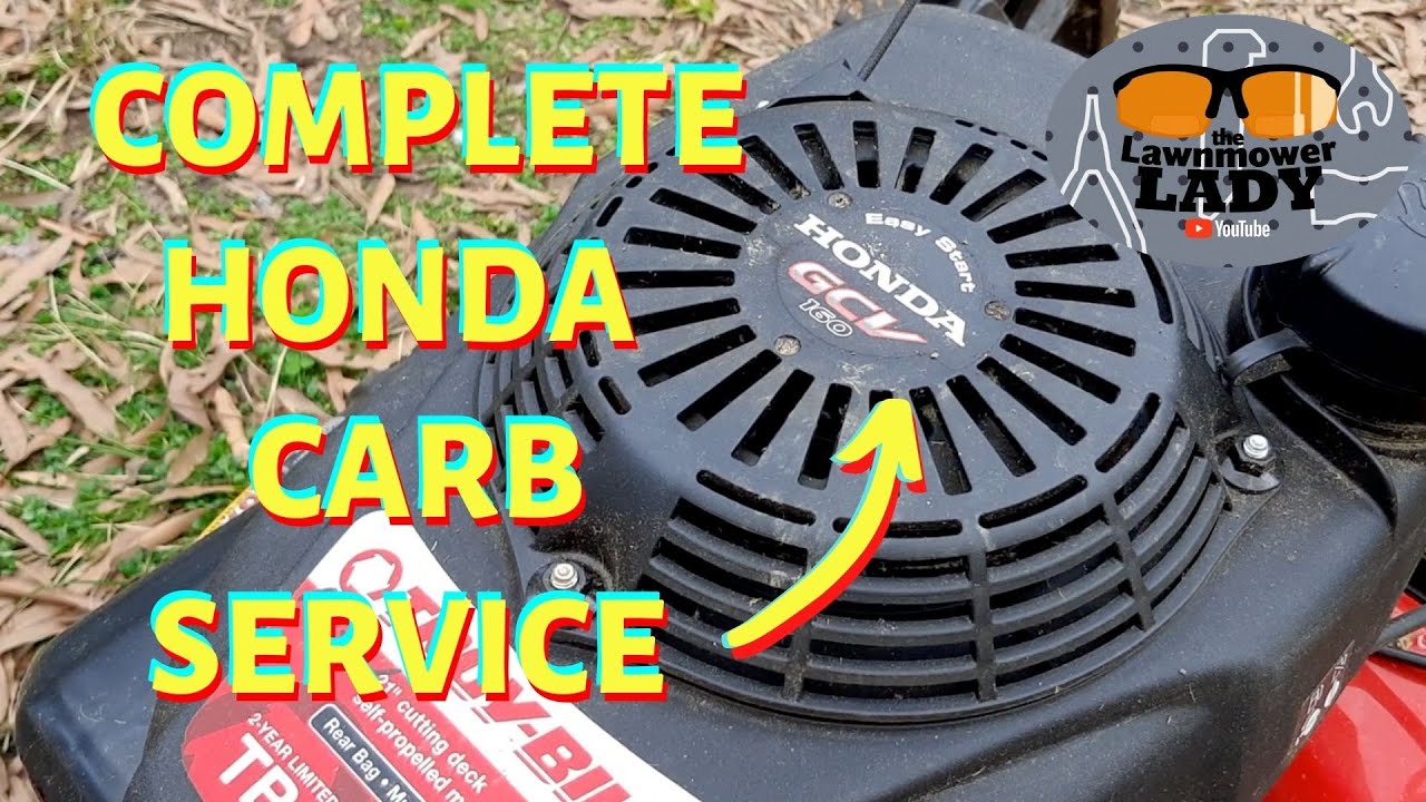 Обслуживание карбюратора Honda GCV для газонокосилки Troy-bilt TB240