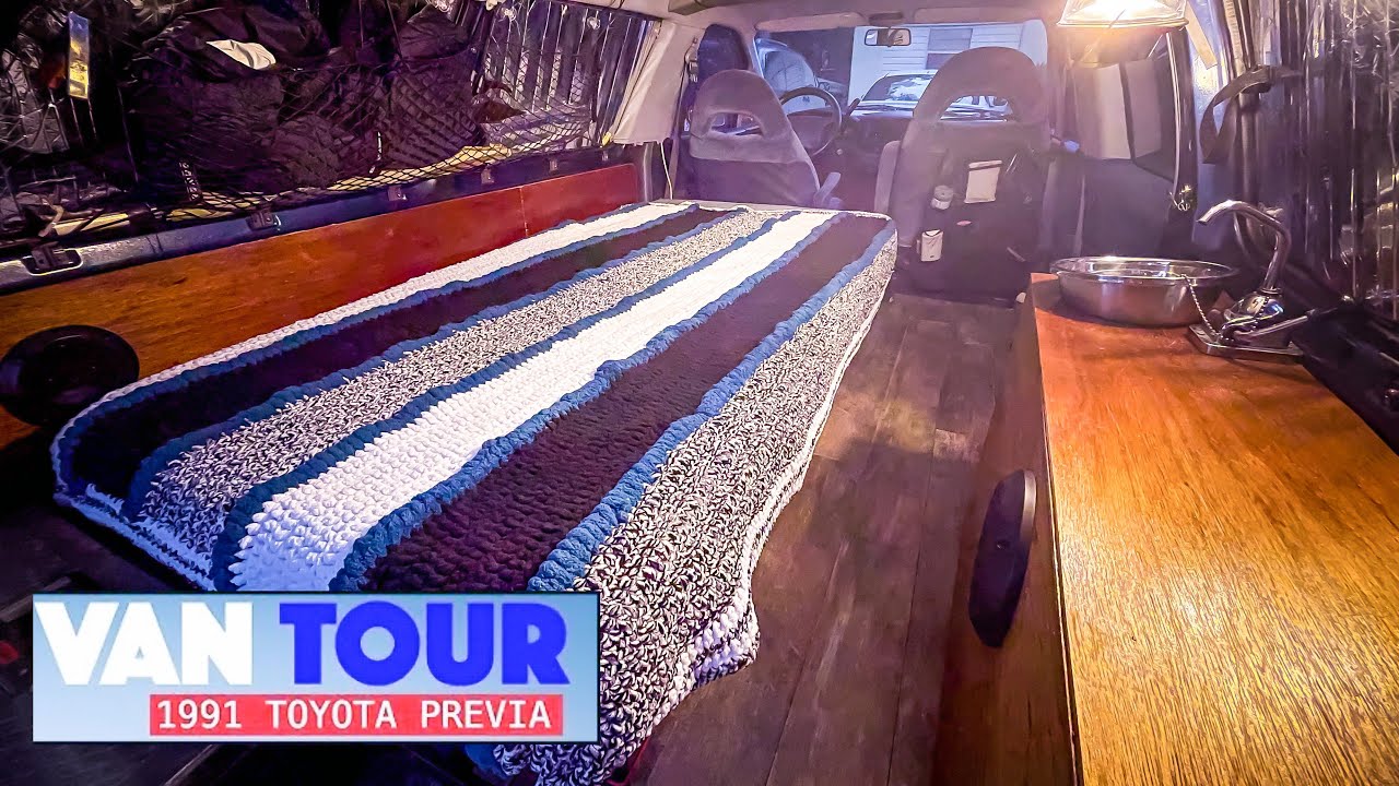 Минивэн Кемпер Тур * Toyota Previa Van Build.